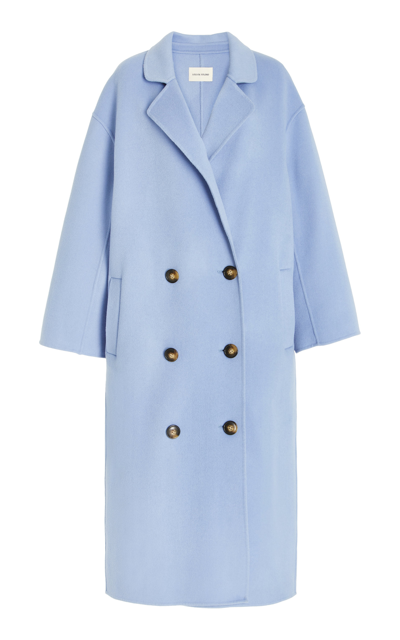 Shop Loulou Studio Women's Wool And Cashmere-blend Trench Coat In Blue