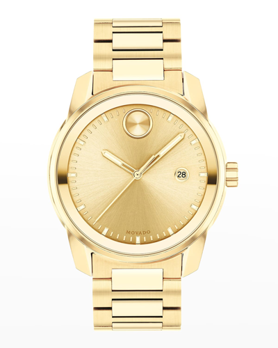 Shop Movado Men's 42mm Bold Verso Ip Yellow Gold Bracelet Watch