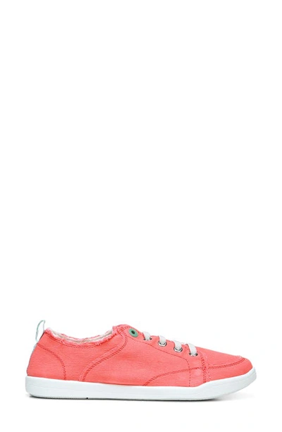 Shop Vionic Beach Collection Pismo Lace-up Sneaker In Sea Coral Canvas