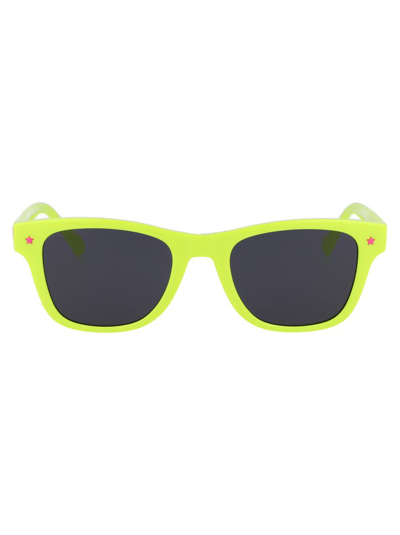 Shop Chiara Ferragni Square Frame Sunglasses In Yellow