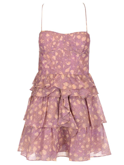 Shop Ulla Johnson Celina Sleeveless Mini Dress In Pink