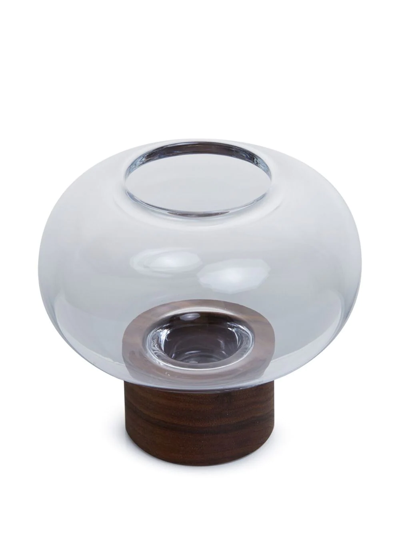 Lsa International Oblate Small Vase In Braun