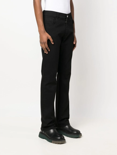 Shop Billionaire Mid-rise Straight-leg Jeans In Schwarz