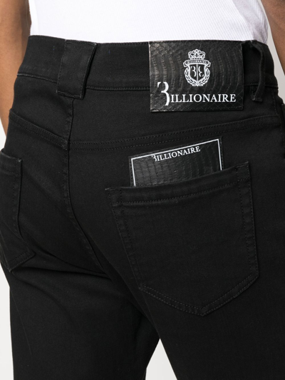 Shop Billionaire Mid-rise Straight-leg Jeans In Schwarz