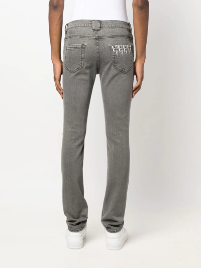 Shop Billionaire Mid-rise Straight-leg Jeans In Grau
