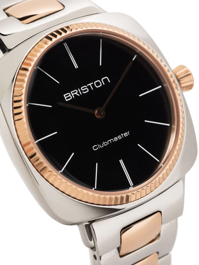 Shop Briston Watches Clubmaster Elegant 37mm Watch In Silver