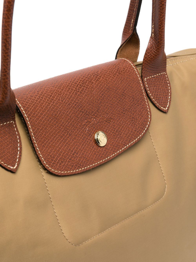 Longchamp Le Pliage Colour-block Tote Bag In Neutrals | ModeSens