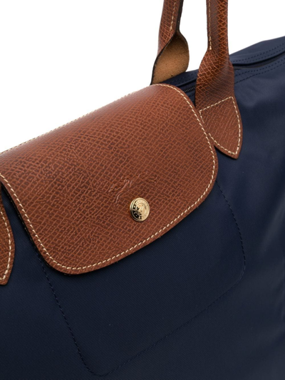 Shop Longchamp Le Pliage Original Large Shoulder Bag In Blue