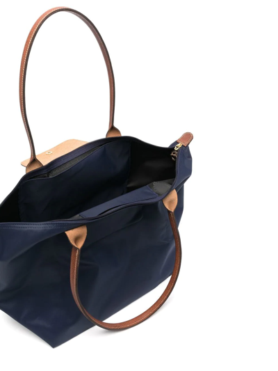 Shop Longchamp Le Pliage Original Large Shoulder Bag In Blue