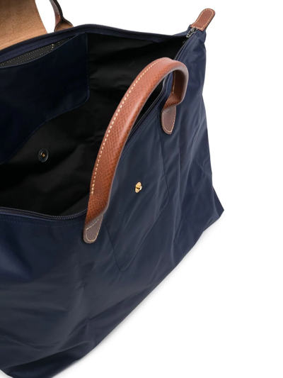 Longchamp Le Pliage Holdall In Blue
