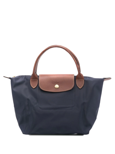 Longchamp Le Pliage Zip-up Small Tote Bag In Blue | ModeSens