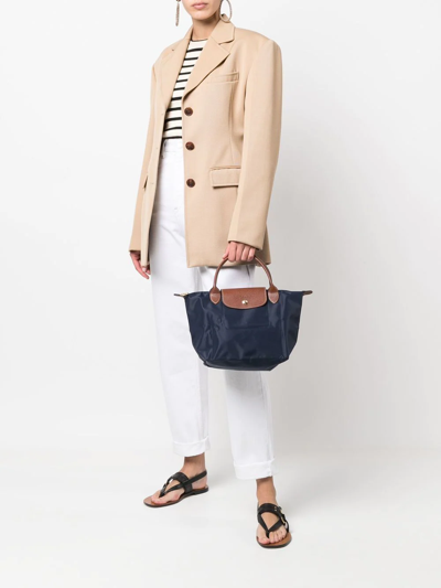 Longchamp Le Pliage Zip-up Small Tote Bag In Blue | ModeSens