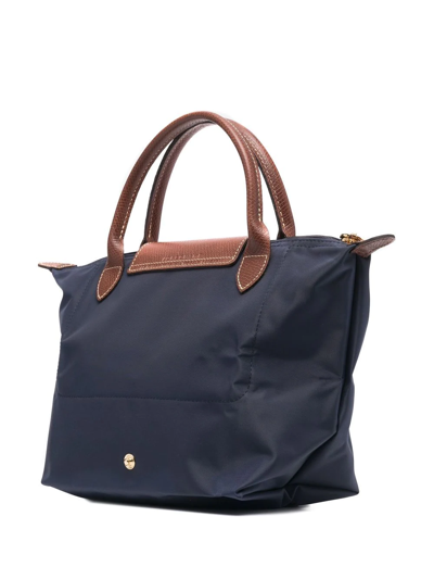 Shop Longchamp Small Le Pliage Tote Bag In Blue