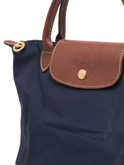 Longchamp Le Pliage Zip-up Small Tote Bag In Blue | ModeSens