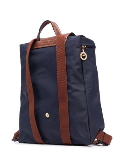 Shop Longchamp Le Pilage Original Backpack In Blue