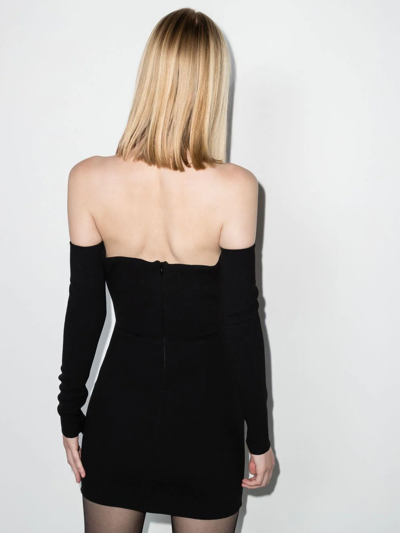 Shop Alex Perry Hadley Cut-out Mini Dress In Black