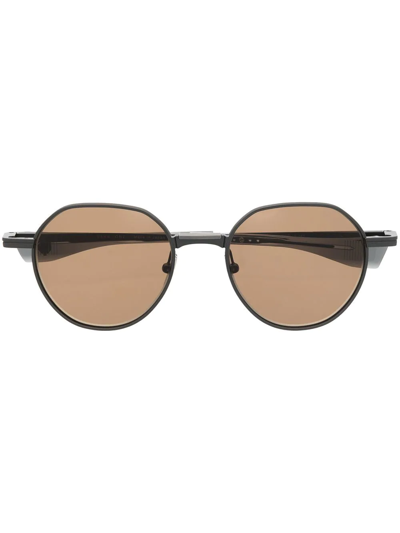 Shop Dita Eyewear Vers-one Geometric-frame Sunglasses In Grau