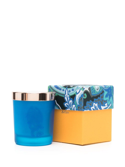 Shop Etro Home Zefiro Scented Candle In Blau