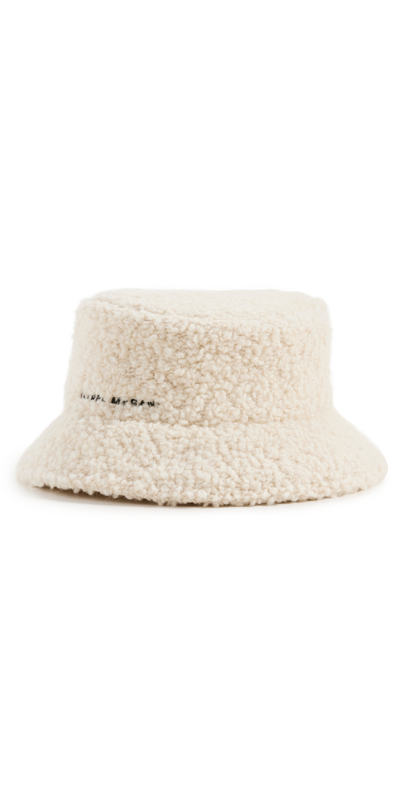 Shop Isabel Marant Denji Bucket Hat In Ecru