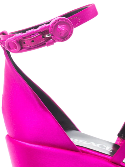 Shop Versace Triplatform 170mm Platform Sandals In Rosa