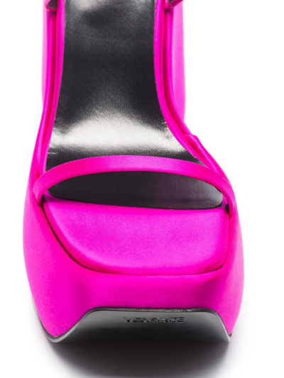 Shop Versace Triplatform 170mm Platform Sandals In Rosa