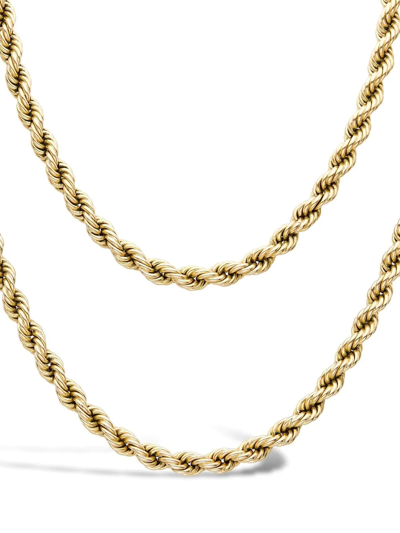 Shop Pragnell Vintage 18kt Yellow Gold Rope Style Necklace