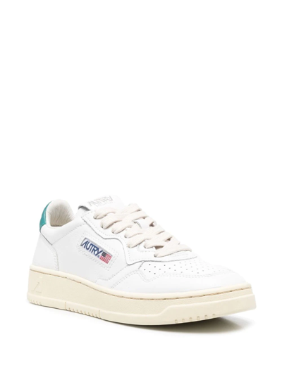 Shop Autry Logo-patch Sneakers In Weiss