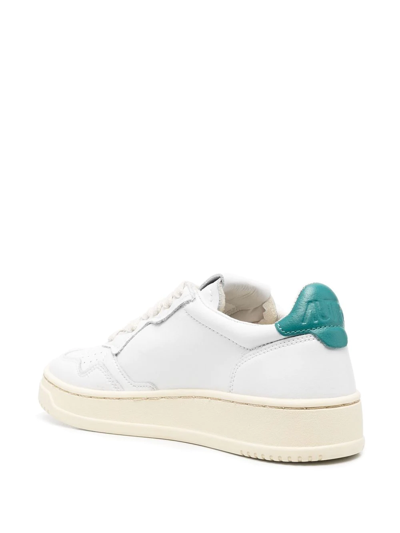 Shop Autry Logo-patch Sneakers In Weiss
