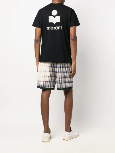 Shop Isabel Marant Logo-print Short-sleeve T-shirt In Schwarz