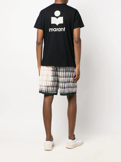 Isabel Marant Zafferh Cotton T-shirt In Schwarz