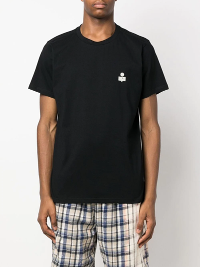 Isabel Marant Zafferh Cotton T-shirt In Schwarz