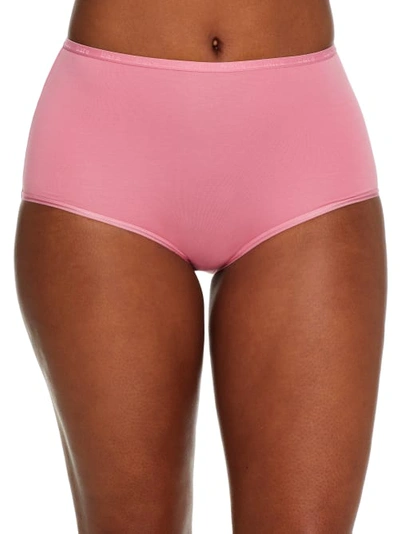 Shop Bare X Bare Necessities The Easy Everyday Cotton Brief In Wild Rose