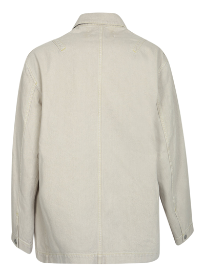 Shop Jacquemus Yelo Oversize Jacket In Beige