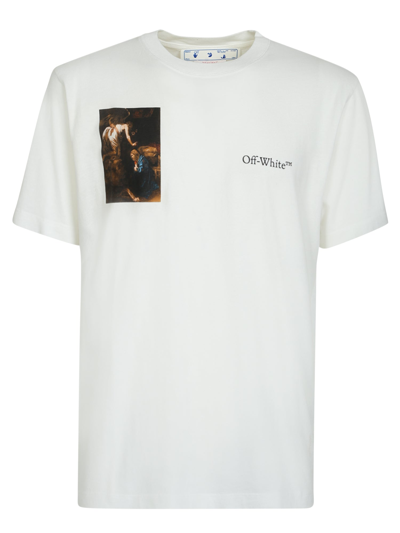Shop Off-white Caravaggio Lute Print T-shirt