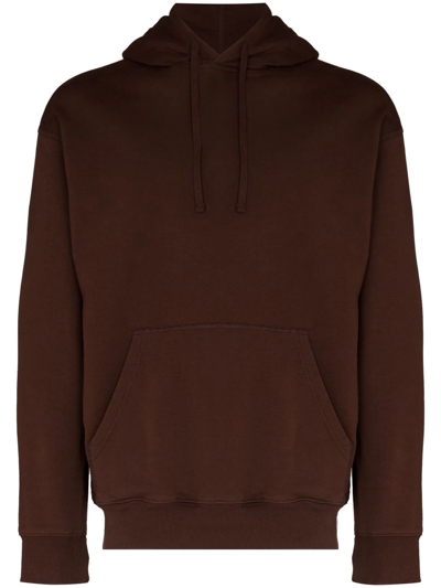 Shop Reigning Champ Relaxed-fit Drawstring Hoodie In Brown