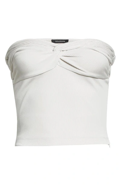 Shop Goldsign Twist Front Rib Tube Top In Vail