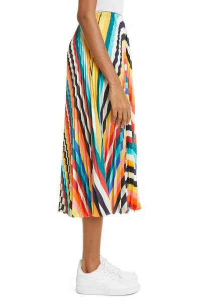 Shop Monse Rainbow Pleated Skirt