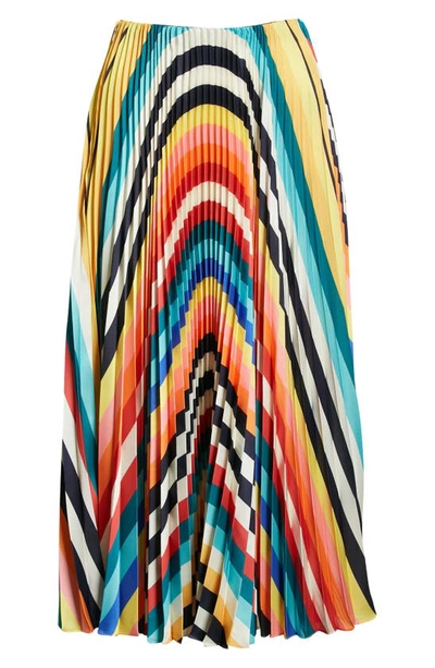 Shop Monse Rainbow Pleated Skirt