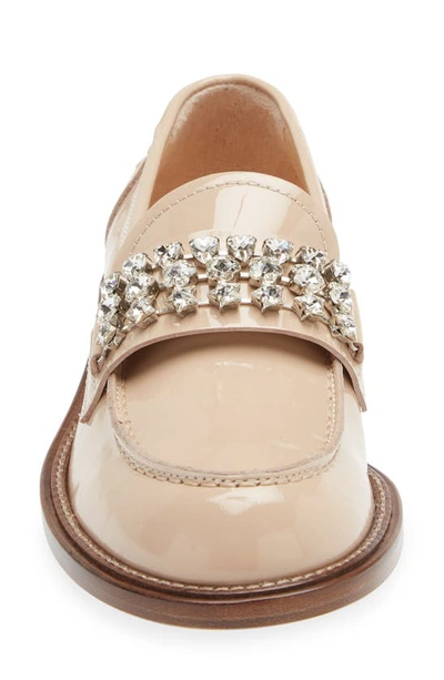 Shop Agl Attilio Giusti Leombruni Lola Strass Crystal Loafer In Basic