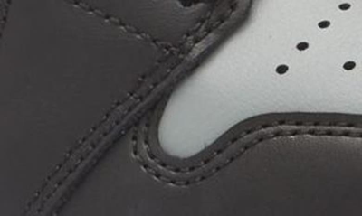 Shop Jordan Air  1 Mid Sneaker In Black/ Particle Grey/ White