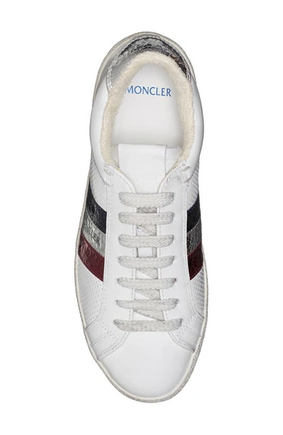 Shop Moncler Ryegrass Sneaker In White Multi