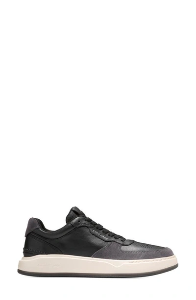 Cole Haan Gp Crossover Mens Faux Leather Exercise Athletic And Training Shoes In Black Leather