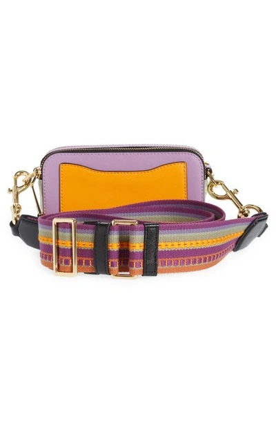 Shop Marc Jacobs The Colorblock Snapshot Bag In Regal Orchid Multi