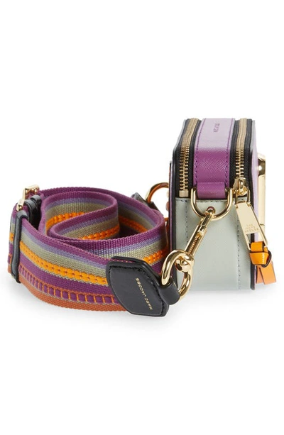 Shop Marc Jacobs The Colorblock Snapshot Bag In Regal Orchid Multi