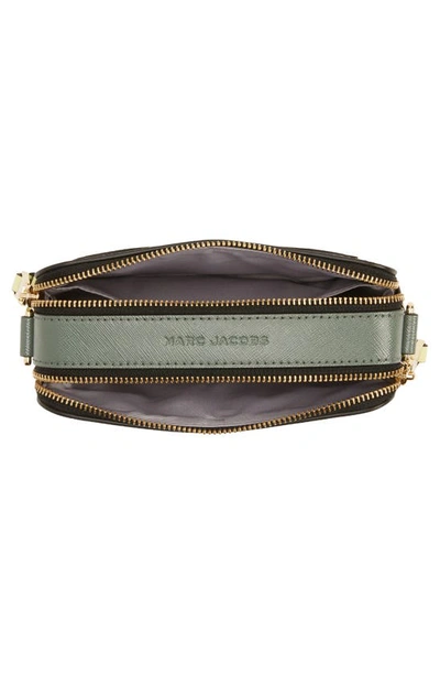 Shop Marc Jacobs The Colorblock Snapshot Bag In Silver Sage Multi