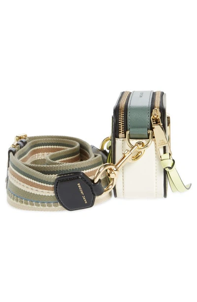 Shop Marc Jacobs The Colorblock Snapshot Bag In Silver Sage Multi