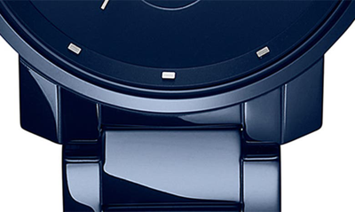 Shop Mvmt Chronograph Ceramic Bracelet Watch, 45mm In Blue