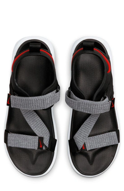Shop Nike Vista Sport Sandal In Black/ White/ Wolf Grey/ Red