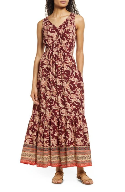 Shop Beachlunchlounge Freesia Print Maxi Dress In Kona Beach