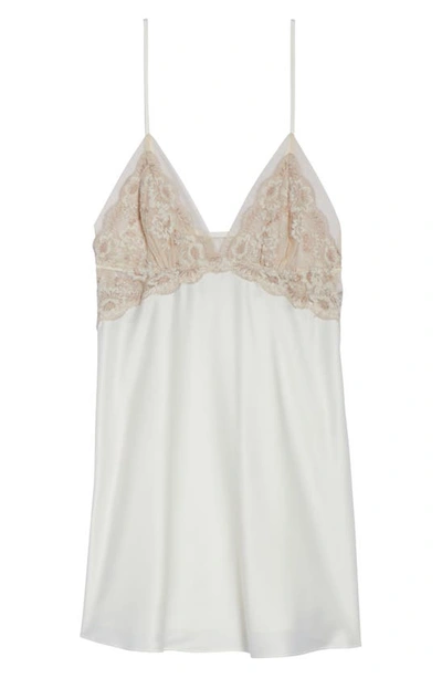 Flora Nikrooz Rosa Charmeuse Chemise In Ivory